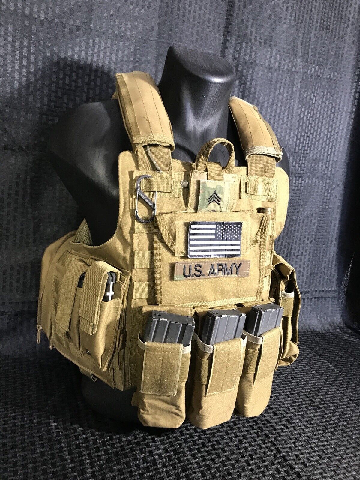 Tactical Vest COYOTE FDE Tan Plate Carrier Military Matches Multicam-  Adjustable