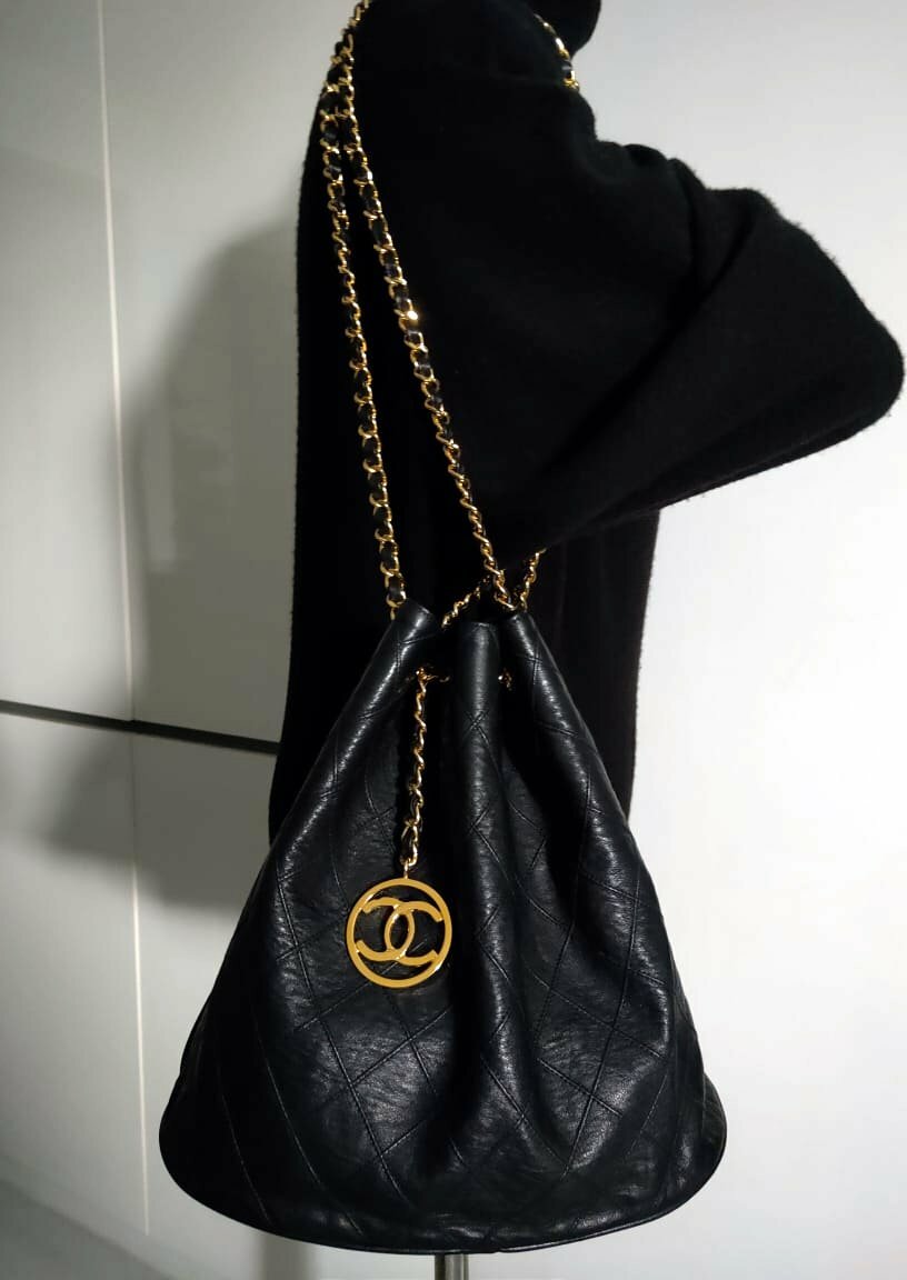 Chanel Collectible BN Bucket Chain Bag - Vintage Lux