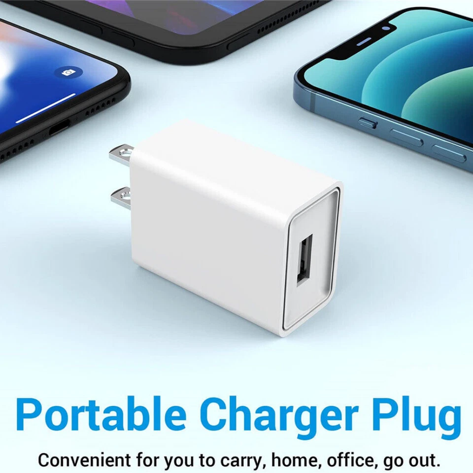 Lote convertidor adaptador de pared de alimentación AC-DC de 5 voltios 2 amperios puerto USB 5V 2A Foto 4 de 4