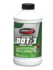 2 Pack Johnsen’s SINTETICO - Synthetic Brake Fluid DOT-3 / 12 oz. each Free Ship