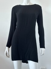 Reformation Scoop Back Mini Dress Black Size Large