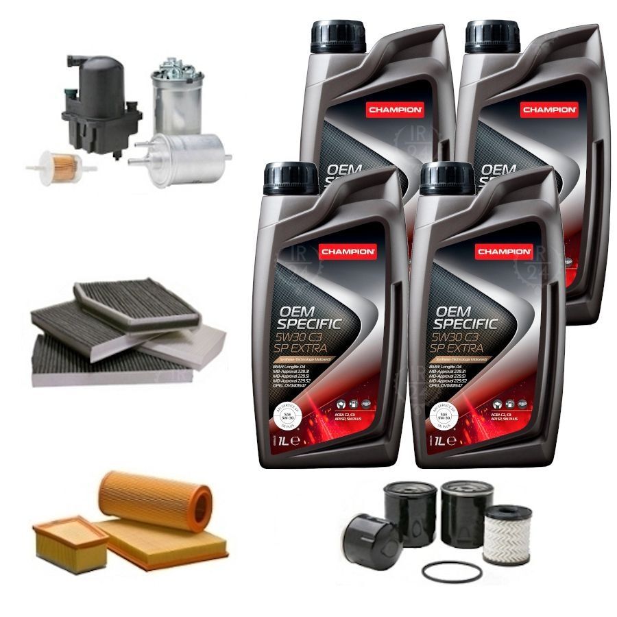 Kit Tagliando 5 Filtri OPEL CORSA C 1.2 16V 2004-2006 - Ricambi Auto Qualità - Foto 2