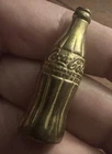 Tiny Solid Brass Coca-Cola Coke Bottle Vintage/Antique Miniature Mini