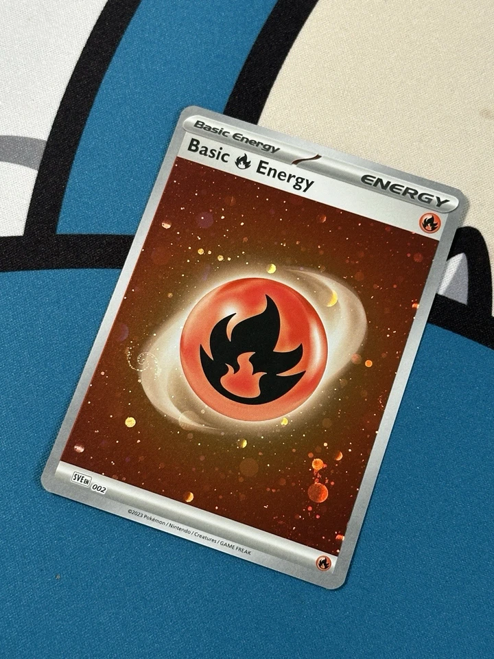 151 Basic Fire Energy - HD Cosmo Holo - PERFECT MEW TAIL SWIRL - Image 2 of 4