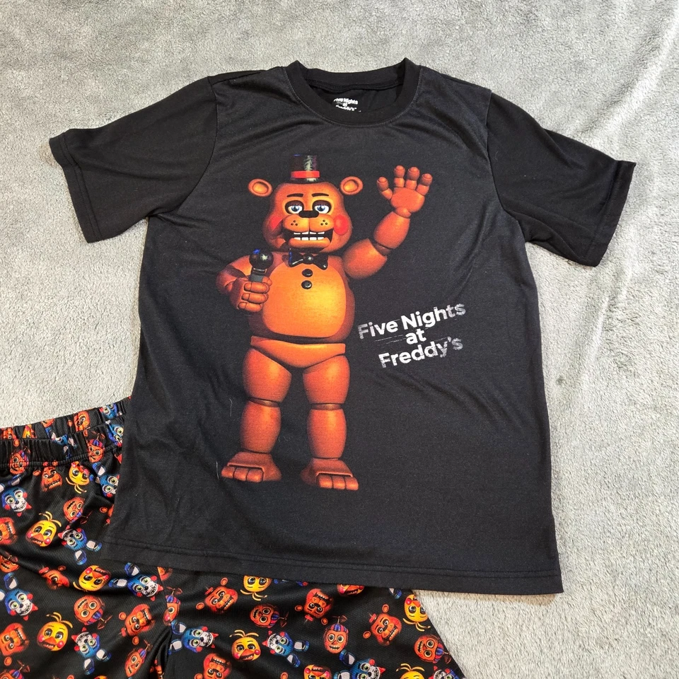 Conjunto de pijama grande Five Nights at Freddy's para jóvenes niños camiseta elástica Foto 2 de 4