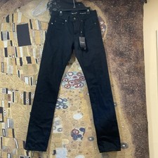 Saint Laurent D18 M/SL-LW Black Runway Skinny Jeans Size 28