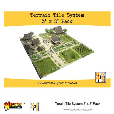 Terrain Tile System 3' x 3' - Pre-Cut MDF - Warlord Games Sarissa Precision LTD