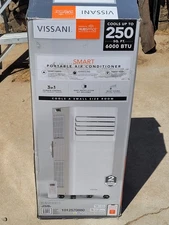 VISSANI Portable Air Conditiioner 3in1 250 SQ FT Powered 6000BTU