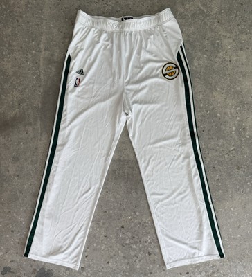 VINTAGE SEATTLE SUPERSONICS WARMUP PANTS AUTHENTIC TEAM ISSUED SHOOTING ADIDAS