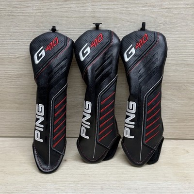 Lot Of 3 PING G410 Hybrid Golf Club Headcover Black Red White No Number Tags