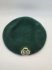 Vintage Girls Scouts Beret Wool Emblem England Hat Made By Kangol 