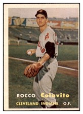 1957 TOPPS #212 ROCKY COLAVITO INDIANS EX SET BREAK 524980 (KYCARDS)