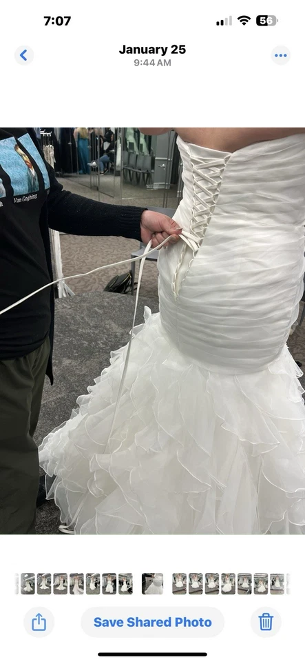 Vestido de novia mujer talla 12 Foto 3 de 4