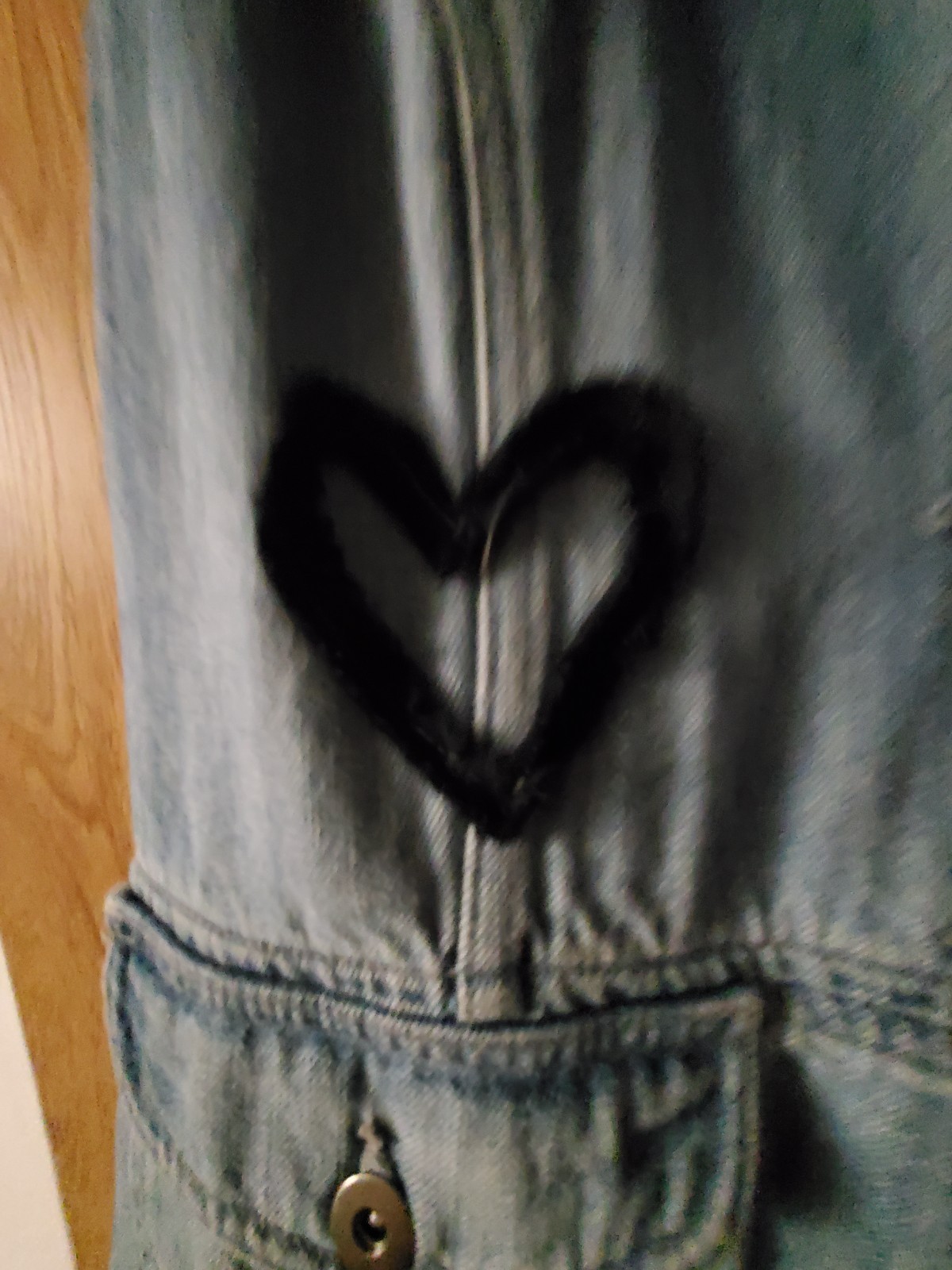 Handmade repurposed denim patchwork  no sleeves d… - image 2