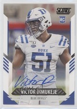 2021 Score Rookies Signatures Victor Dimukeje #397 Auto 4m4