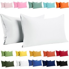 2 Pieces Soft Brushed Microfiber Pillowcases Set, All Size and Colors, Cozy