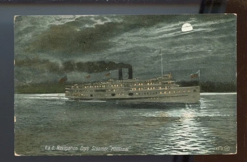 ? R&O Navigation Coy's Steamer Montreal 1912 Admiral  Post Card Canada