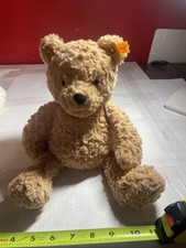 Steiff Plush Bear Jimmy Soft Cuddly Friends 113505 Brown Tan Teddy Toy Lovey 12"