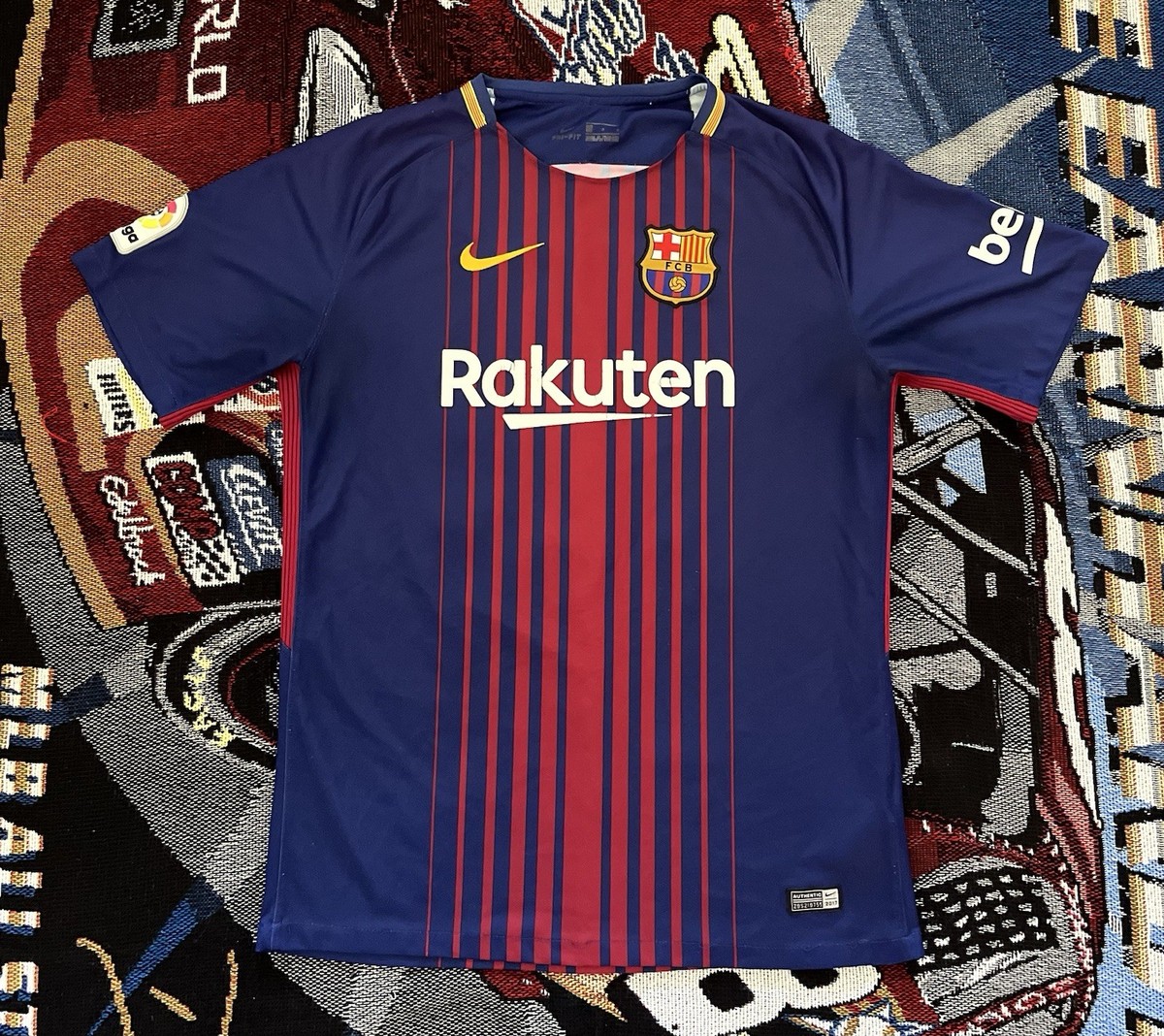 Nike FC Barcelona Jersey Lionel Messi #10 Men's Large Blue Red