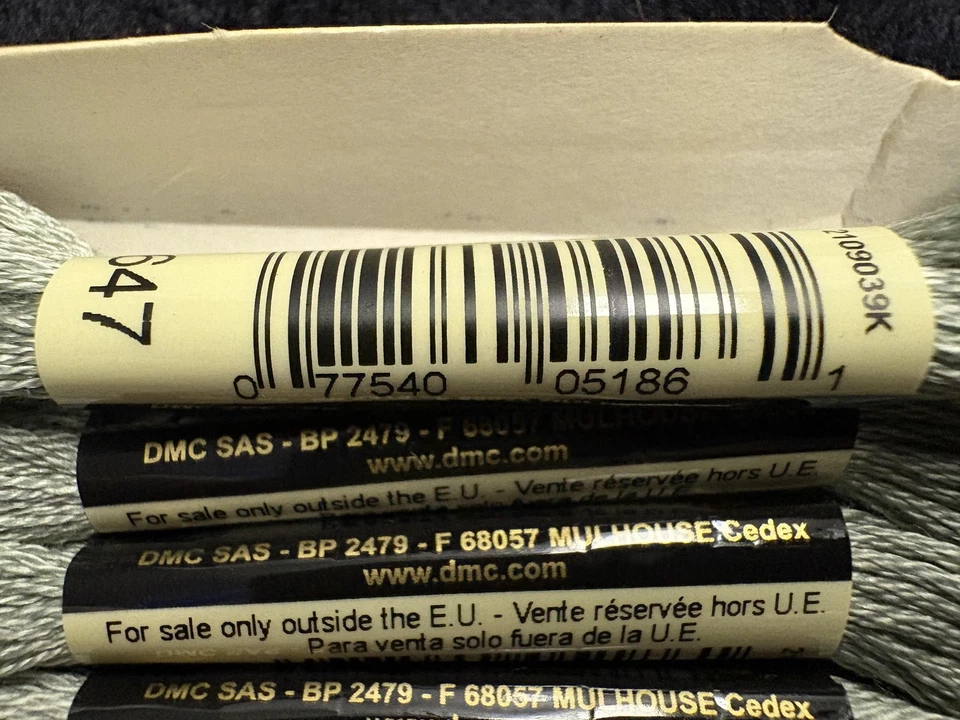 DMC Mouline Special 25 Embroidery Floss Thread Color 647 Med Beaver Gray Box12 - Image 2 of 4