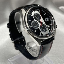 Orologio Uomo Seiko LORUS Cronografo 100m Impermeabile Quadrante Nero