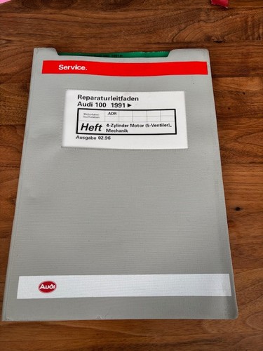 Audi Reparatur Leitfaden AUDI 100 1991 4 ZYLINDER MOTOR MECHANIK 5 VENTI 02/1996