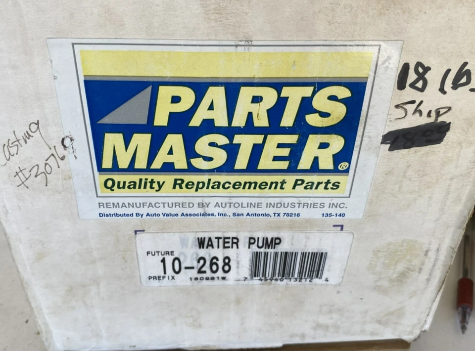 ВОДЯНОЙ НАСОС 10-268 1968-76 Ford F100-F350 - Изображение 2 из 4