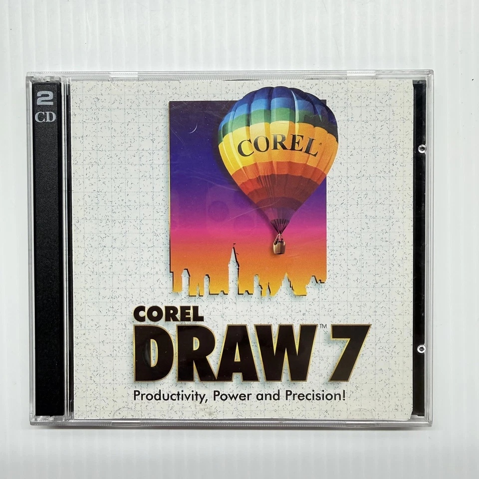 Corel DRAW 7 + PINTURA FOTOGRÁFICA 7 + DREAM 3D 7 Actualización - Caja Grande Usada Foto 3 de 4