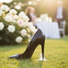 Crystal-Clear High Heel Protectors - Small Size for All-Day Comfort Outdoors