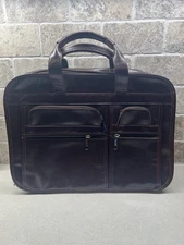 Chocolate Brown Soft Briefcase Laptop Case