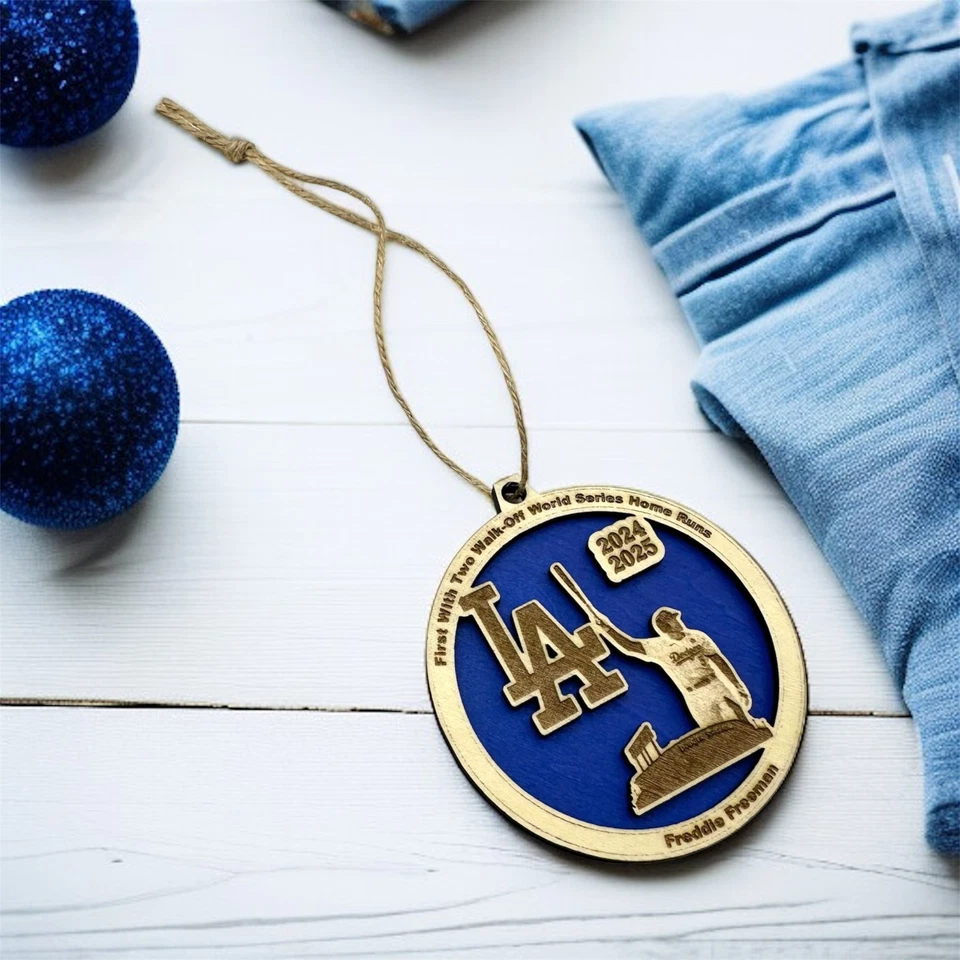 Freddie Freeman Historic Walk-Off World Series Ornament - LA Dodgers 2024 2025 - Image 3 of 3
