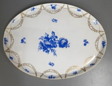 Tablett 40 x 30 cm M&auml;bendorf Mathes & Ebel Blumen Gold Dekor&nbsp;
