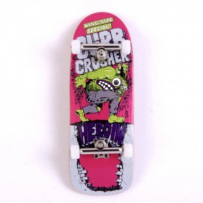 Custom Pro X Heroin Skateboards Curb Crusher Fingerboard Complete -NEU -