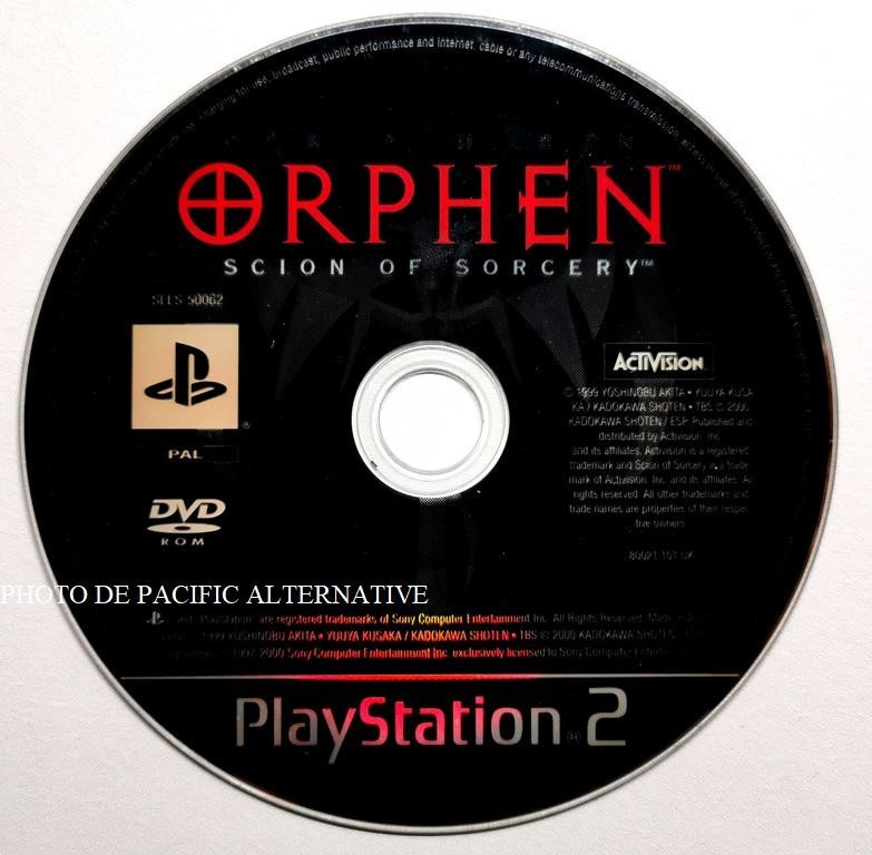 jeu ORPHEN L'HERITIER DES SORCIERS pour PLAYSTATION 2 francais PS2 loose