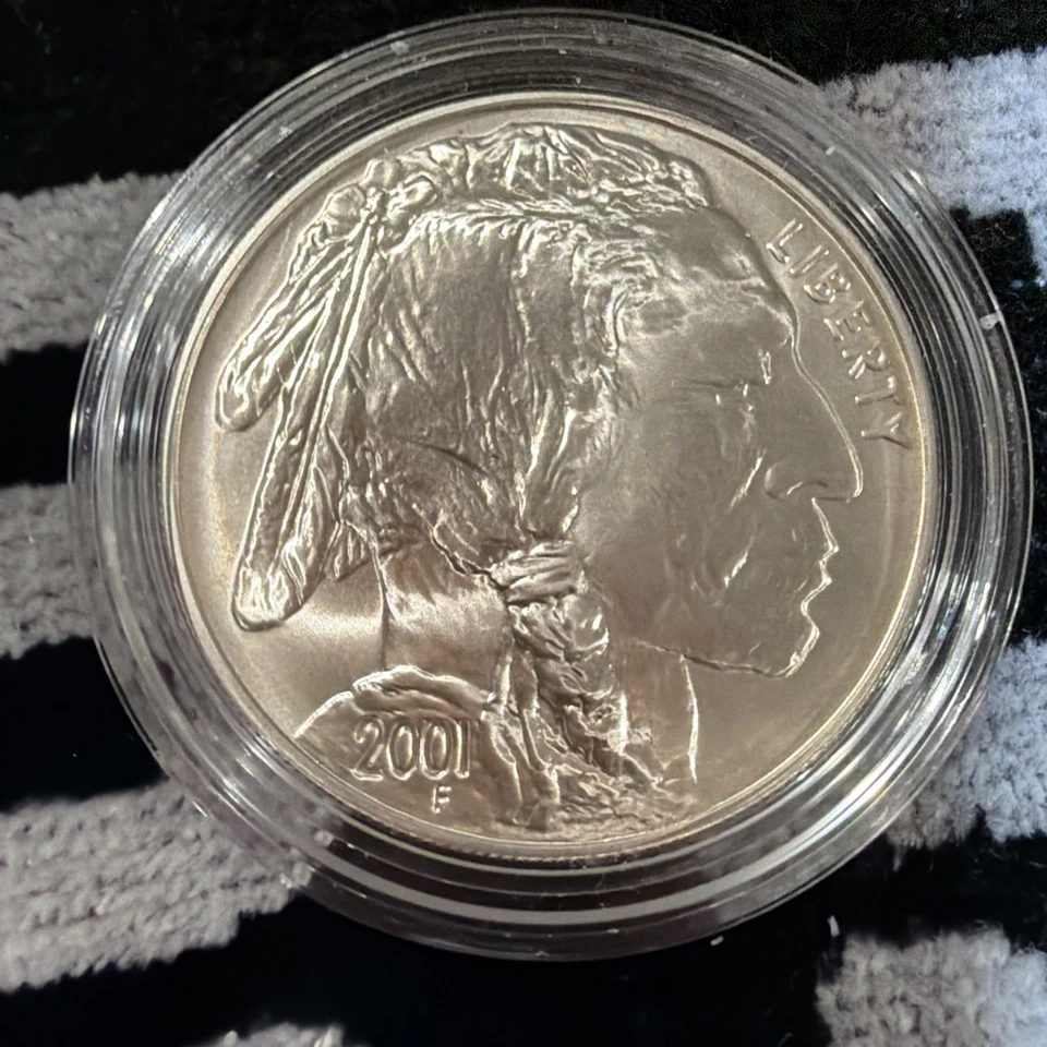 2001 buffalo silver dollar - Image 4 of 4