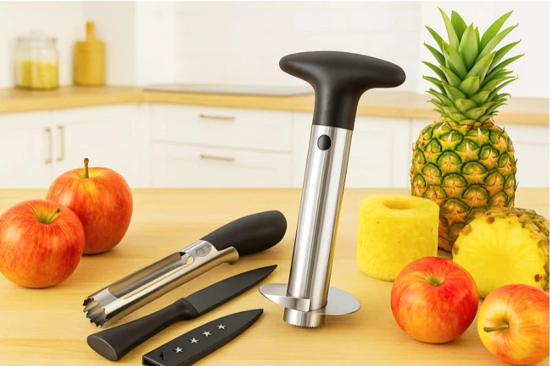 Pineapple Corer Slicer Apple Corer Fruit Cutter Tool Set Stainless Steel NEW
Opens in a new window o