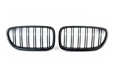 Doppelsteg Kühlergrill Nieren Grill Für BMW 3er E90 E91 05-08 Schwarz GLANZ