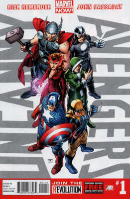 UNCANNY AVENGERS 2012 #1-25 COMPLETE SET LOT FULL RUN X-MEN RICK REMENDER MIGHTY