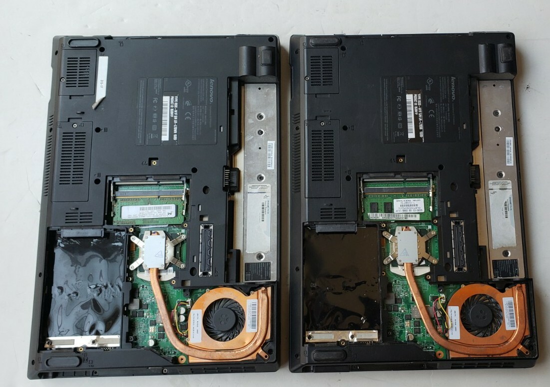 Lot of 2 Lenovo ThinkPad L412 Intel Core i3 0GB HDD 1GB RAM BOOT