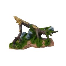 Large Tree Root/Branch with Moss and Rocks Aquarium Fish Tank Ornament Decor