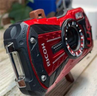 Ricoh Waterproof Digital Camera Wg-30 Red 12M Shock Resistant 1.5M