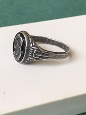 German silver ring. World War II.