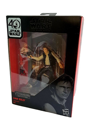 Hasbro Star Wars Titanium Series Han Solo Figur 05 40th Anniversary OVP !