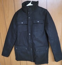 BRAND NEW Boys Sportoli Outerwear Black Pea Coat Size XL 18/20