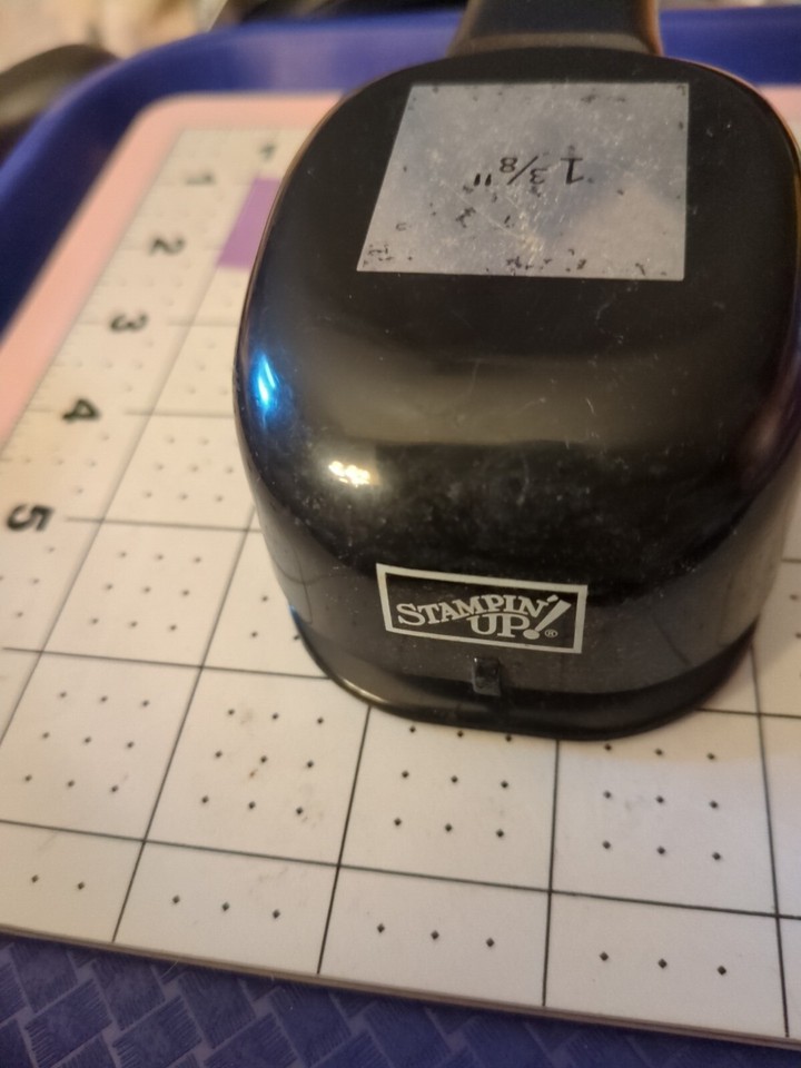 Used Stampin Up Retired Punch Paper Shapers Square 1 3/8" Tag Gift