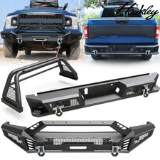 Steel Front/Rear Bumper/Roll Bar Bed Rack For 2018 2019 2020 Ford F-150 Pickup