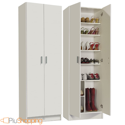 Armadio Multiuso 2 Ante Meuse 80x41x170cm | Mobile Scarpiera, Guardaroba | Design Rovere, Salvaspazio - Foto 5