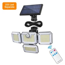 3200LM 333 LED Solar Lights Outdoor Waterproof Motion Sensor Security Wall Lamp