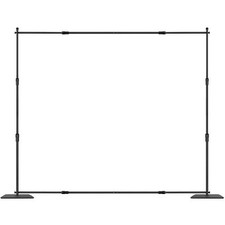 10ft x 10ft Pipe and Drape Kit Heavy Duty Backdrop Stand with Carbon Steel Base