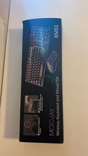 Moojay Wireless keyboard and mouse set KM51 RGB Lighting 13 colors 